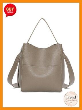 Vegan Leather Hobo Bag Crossbody Purse with Shoulder Strap for Work